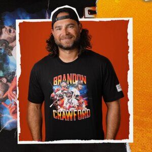San Francisco Giants Brandon Crawford Retirement Day T-Shirt (Size M)